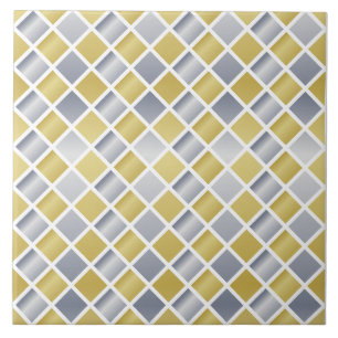 Gold and Silver (Diamond Chequered) Tile