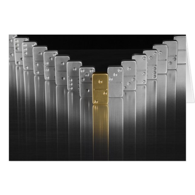 Gold and silver dominoes (Front Horizontal)