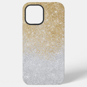 Gold and Silver Glitter Ombre Luxury Design iPhone 12 Pro Max Case