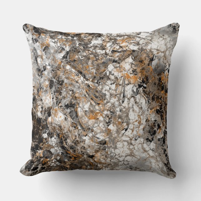 Gold and Silver Mess Cushion (Front)