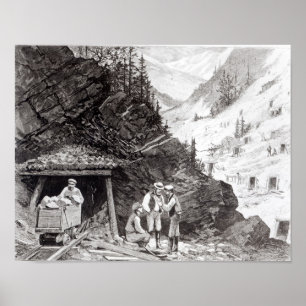 Gold and Silver Mining Poster