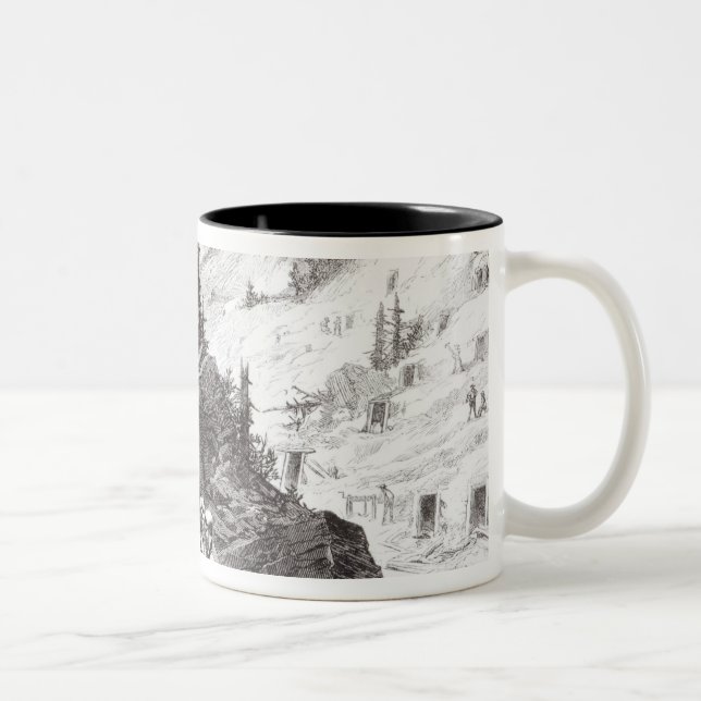 Gold and Silver Mining Two-Tone Coffee Mug (Right)