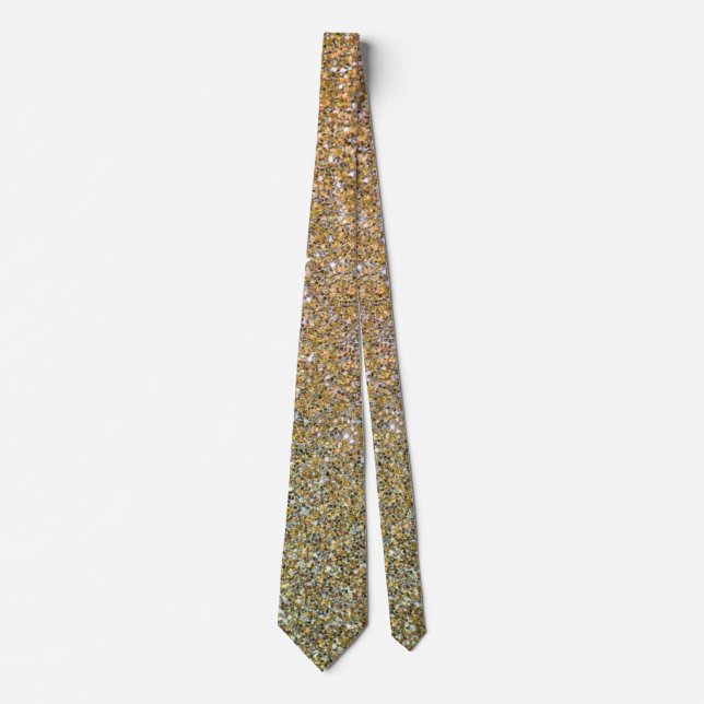 Gold and Silver Sparkle Design Tie (Front)