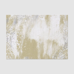 Gold and Silver Spattered Tissue Paper
