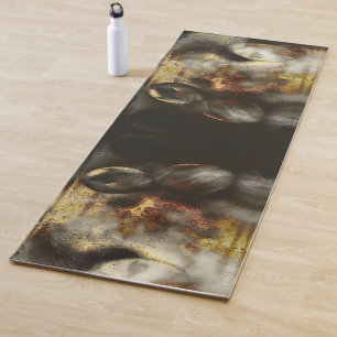 Gold and Silver Star Dust Effect Yoga Mat