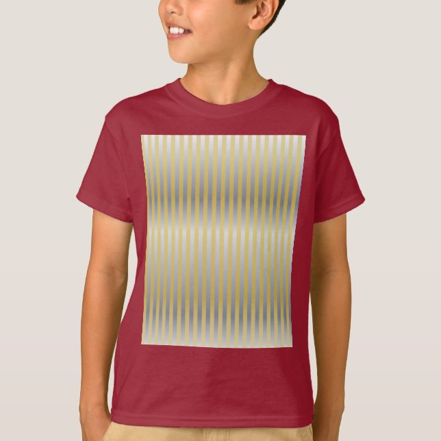 Gold and Silver (Stripes) T-Shirt (Front)