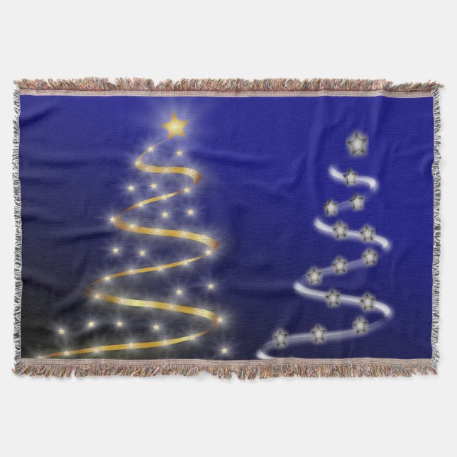 Gold and Silver- Throw Blanket (Front)