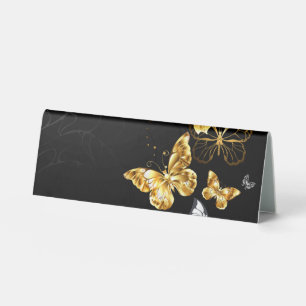 Gold and white butterflies