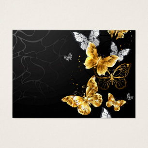 Gold and white butterflies