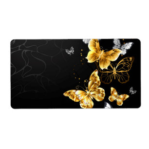 Gold and white butterflies