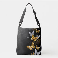 Gold and white butterflies