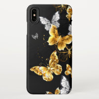 Gold and white butterflies
