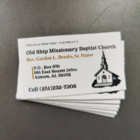 Gold and White Church Pastor Business Card