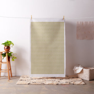 Gold and White Lattice Fabric