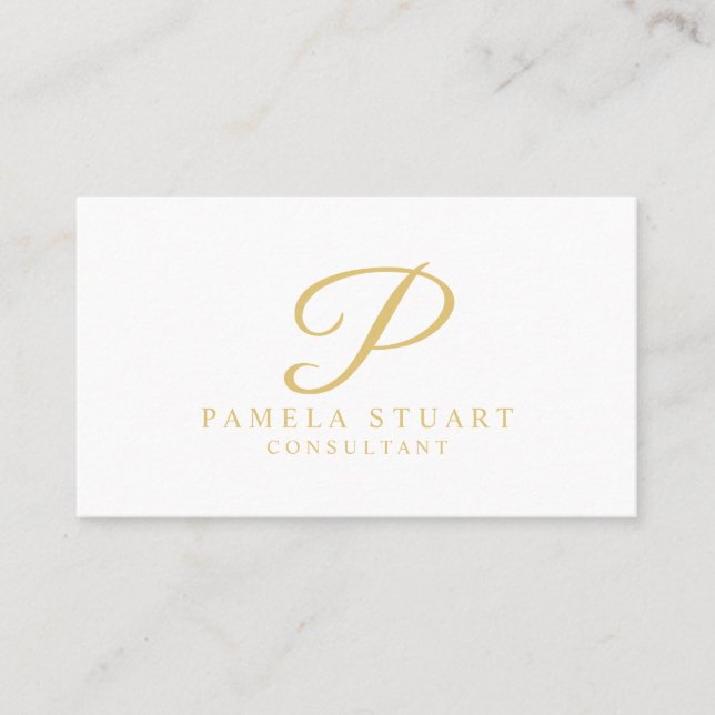 Gold and White Professional Appointment (Front)