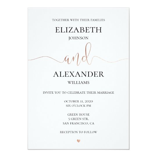 white wedding invitations