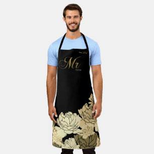 Gold and yellow 50th anniversary  apron