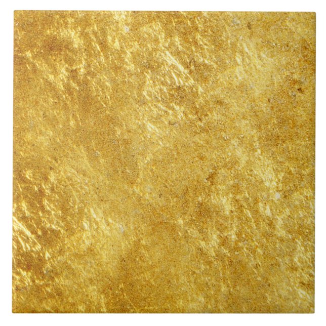 Gold and yellow plated marble pattern tile (Front)