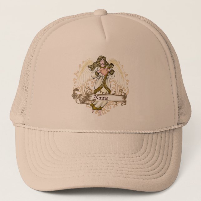 Gold Angel Heart  Hat (Front)