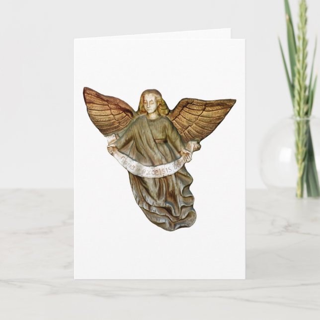 Gold Angel Holiday Card (Front)