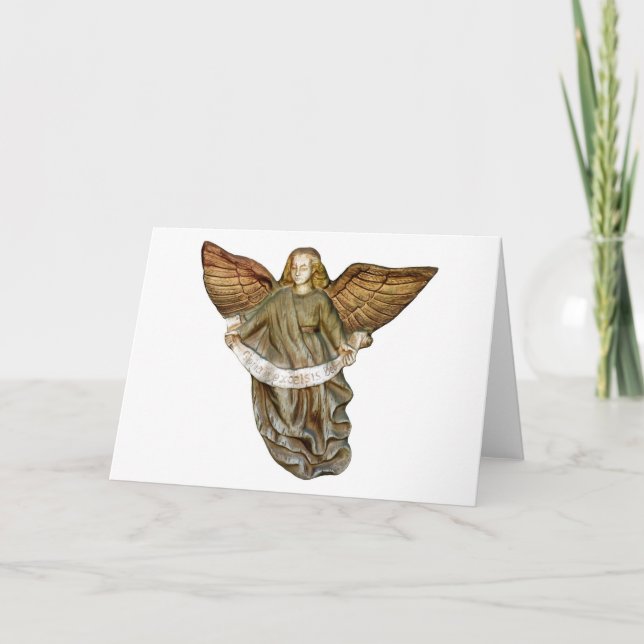 Gold Angel Holiday Card (Front)