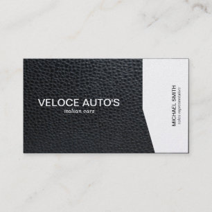 Gold Angle / Leather Business Card