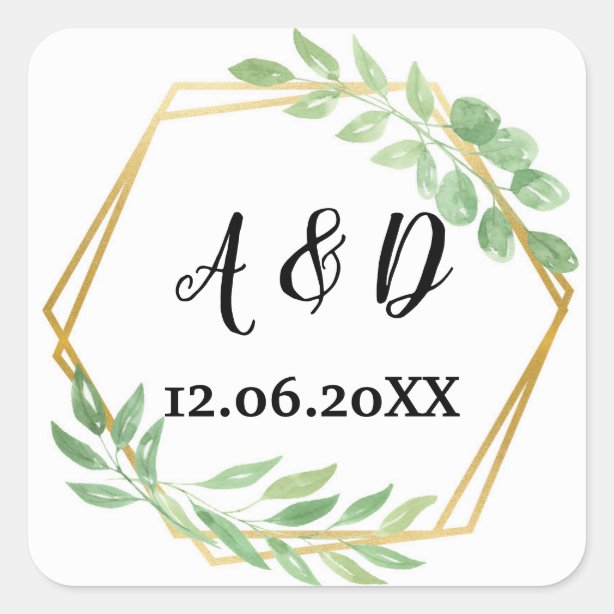 Gold Leaf Stickers & Labels Zazzle UK