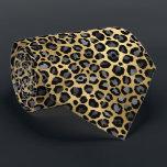 GOLD ANIMAL PATTERN MENS TIE<br><div class="desc">MODERN unique and custom MENS TIE with animal print elements</div>