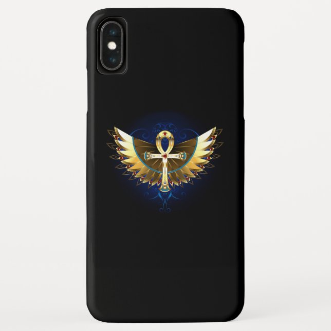 Gold Ankh with Wings Case-Mate iPhone Case (Back)