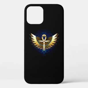 Gold Ankh with Wings iPhone 12 Pro Case