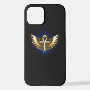 Gold Ankh with Wings iPhone 12 Case