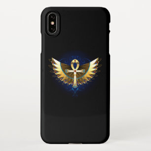 Gold Ankh with Wings iPhone XS Max Case