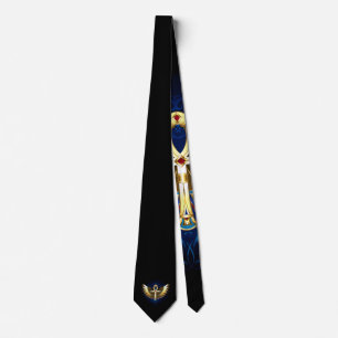 Gold Ankh with Wings Tie