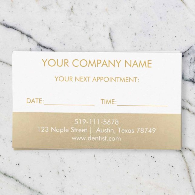 Gold Appointment Card (Creator Uploaded)