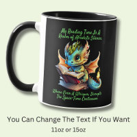 Gold Aqua Baby Dragon Warning Reading Book Voice