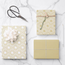 Gold Arabesque Pattern Design