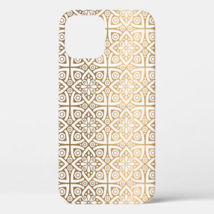 gold  arabic pattern iPhone 12 pro case