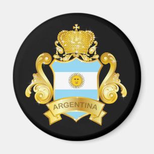 Gold Argentina Magnet
