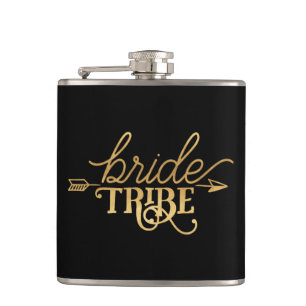 Gold Arrow Bride Tribe Flask