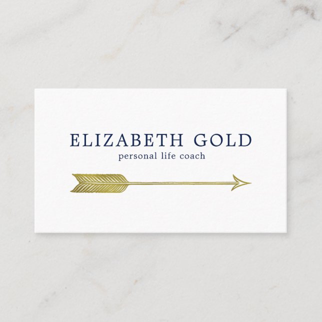 Gold Arrow Business Card (Front)
