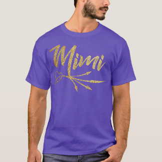 Gold Arrow Heart Mimi  T-Shirt