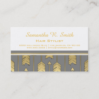 Gold Arrows Professional Business Card