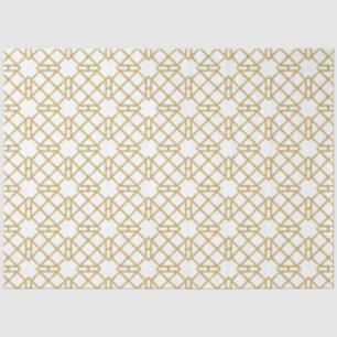 Gold Art Deco Chinese Chippendale Decoupage Tissue Paper