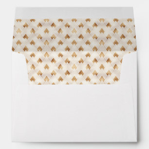 Gold Art Deco Pattern Envelope