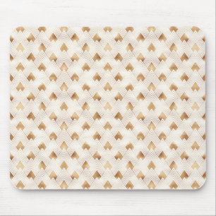 Gold Art Deco Pattern Mouse Mat
