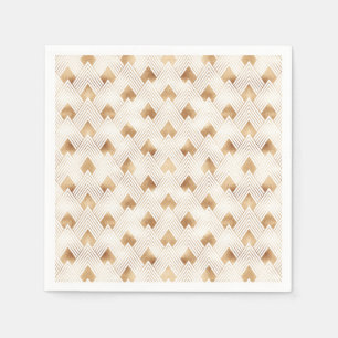 Gold Art Deco Pattern Napkin