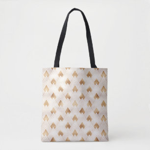 Gold Art Deco Pattern Tote Bag