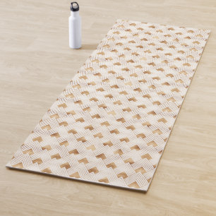 Gold Art Deco Pattern Yoga Mat