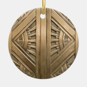 gold, art nouveau,art deco,vintage,chic,elegant ceramic tree decoration