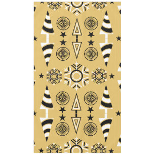 Gold Art Nouveau Christmas Decoration Tablecloth